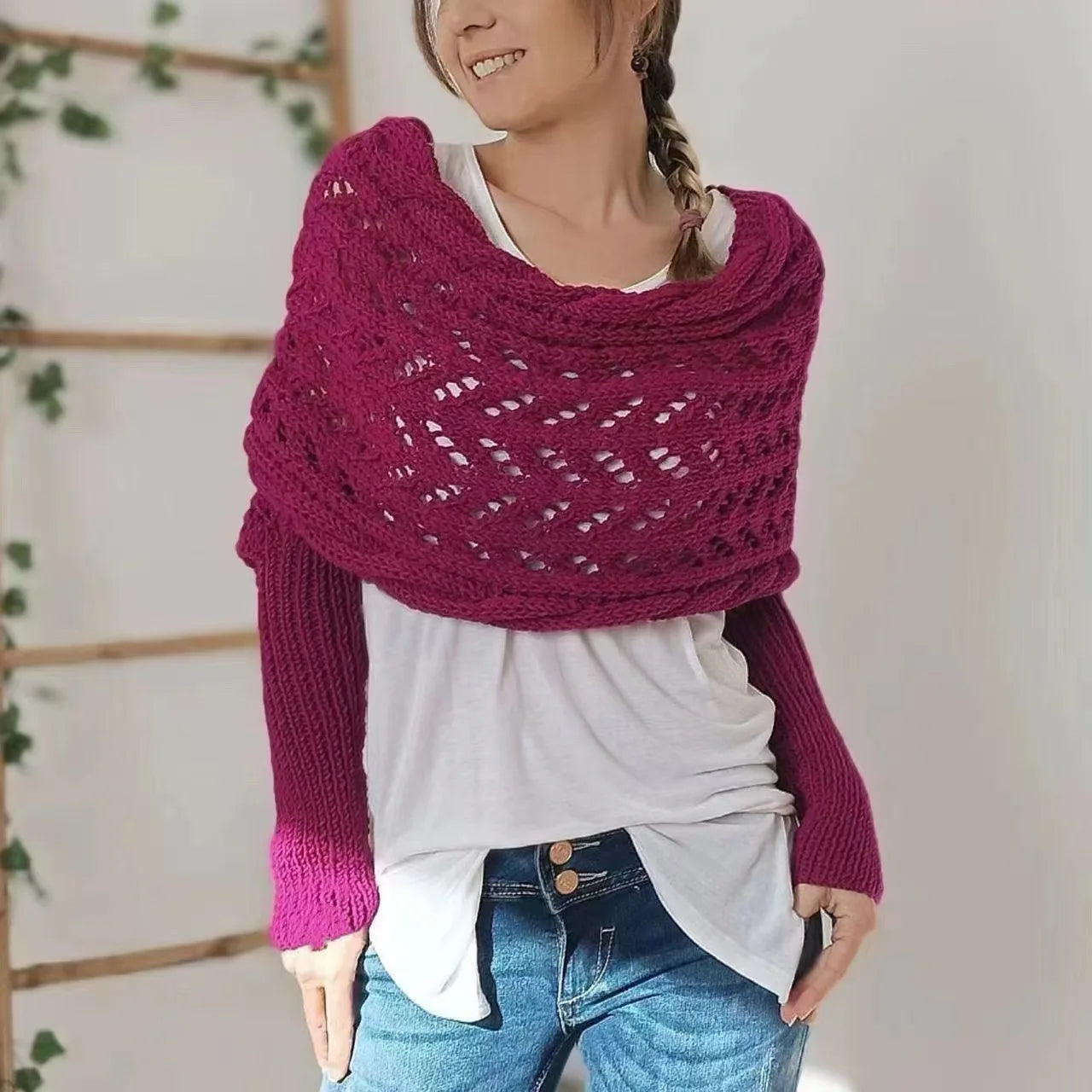 Multifunctional Women's Winter Scarf with Long