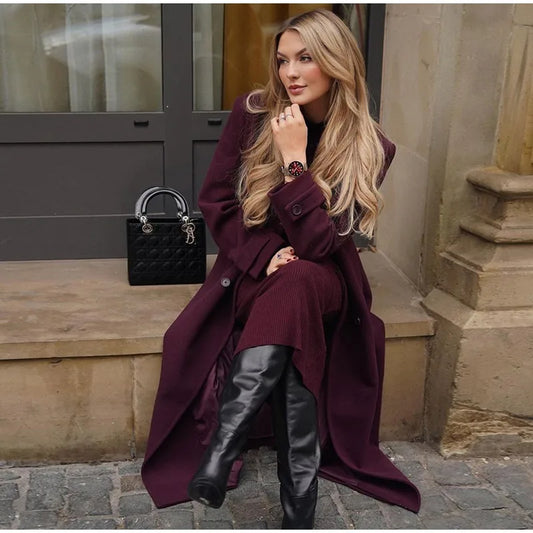 Burgundy Overcoat
