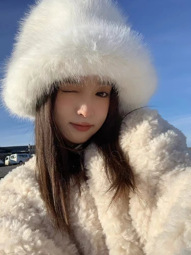 Luxury Faux Fur Bucket Hat