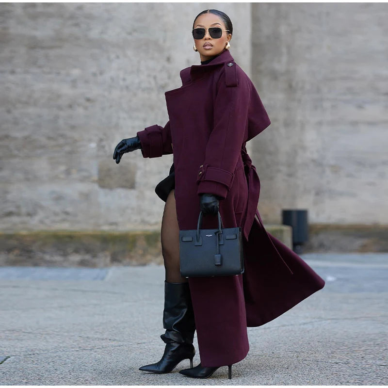 Burgundy Overcoat