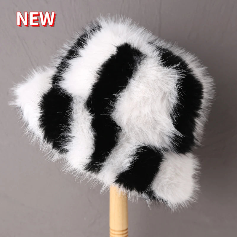 Luxury Faux Fur Bucket Hat