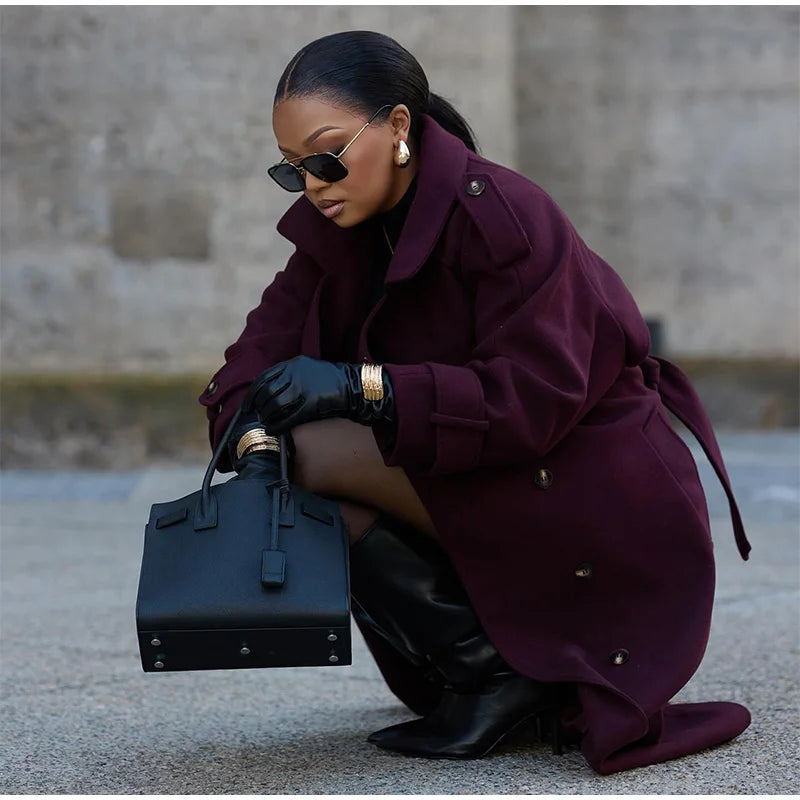Burgundy Overcoat