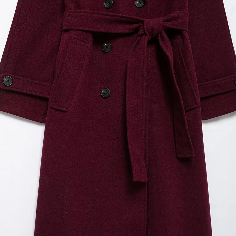 Burgundy Overcoat
