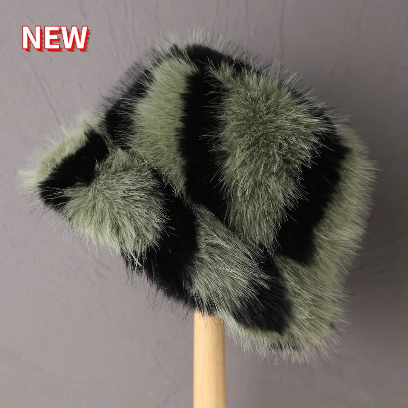 Luxury Faux Fur Bucket Hat