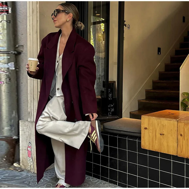 Burgundy Overcoat