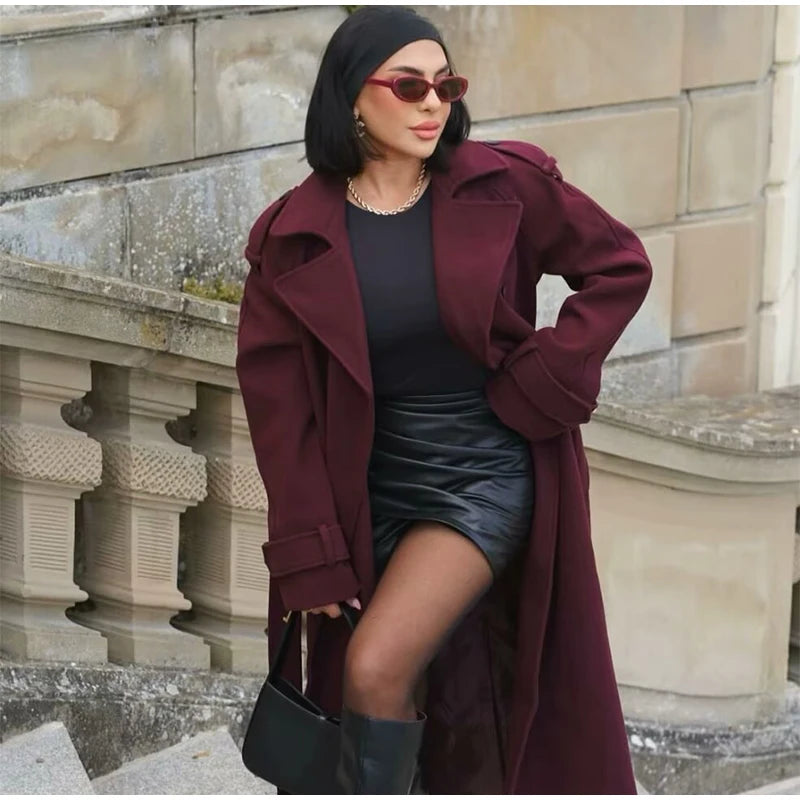 Burgundy Overcoat