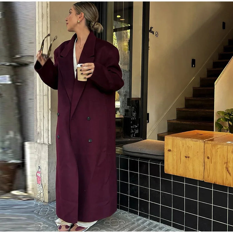 Burgundy Overcoat