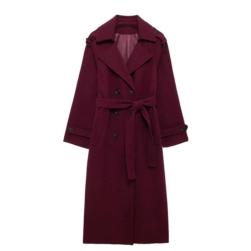 Burgundy Overcoat