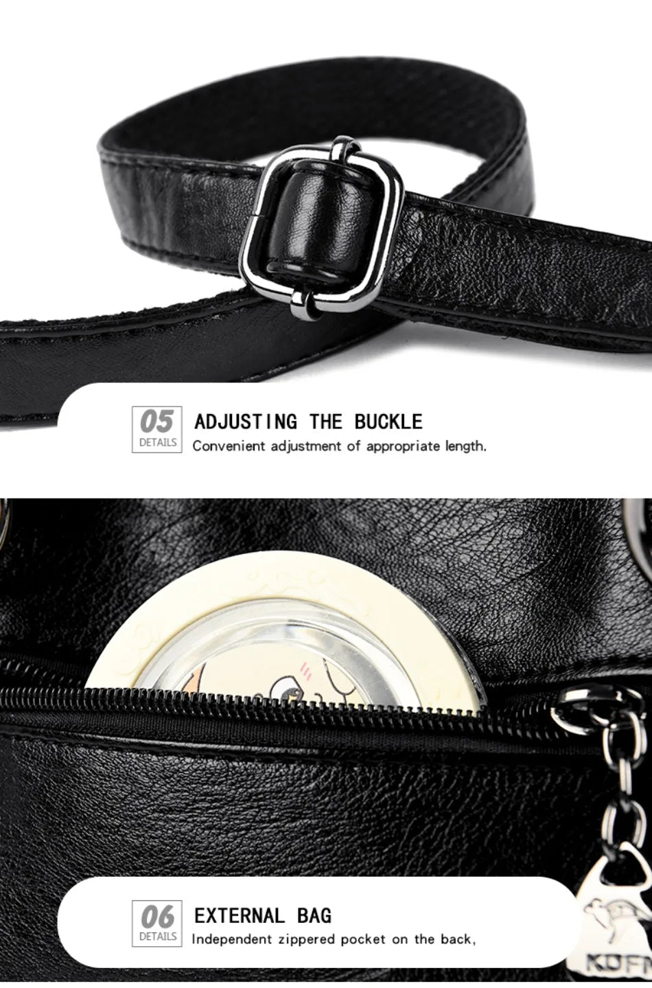 Lorvue Microfiber Synthetic Leather Bag