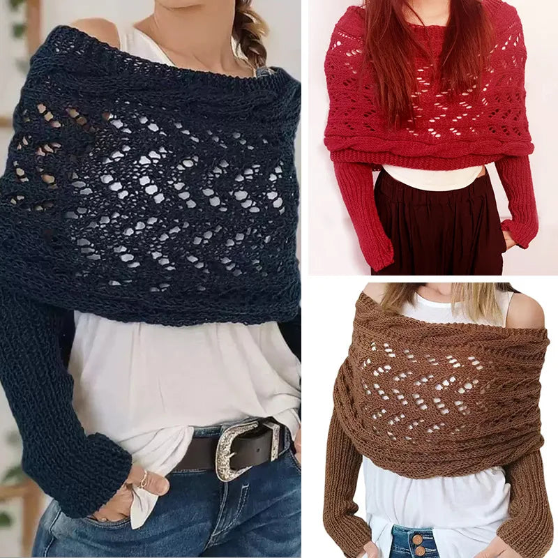 Multifunctional Women's Winter Scarf with Long
