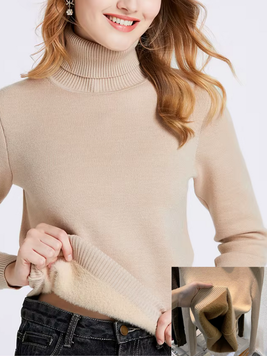 Thicken Velvet Turtleneck Sweater