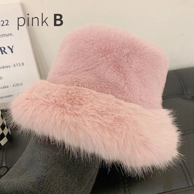 Luxury Faux Fur Bucket Hat
