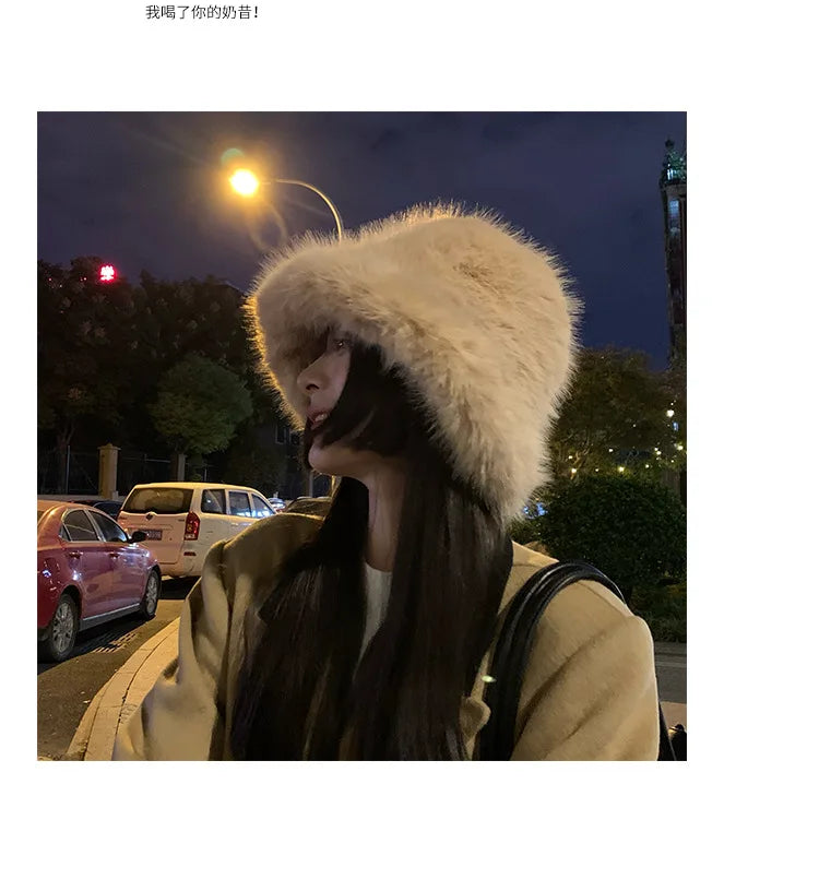 Luxury Faux Fur Bucket Hat