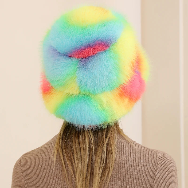 Luxury Faux Fur Bucket Hat