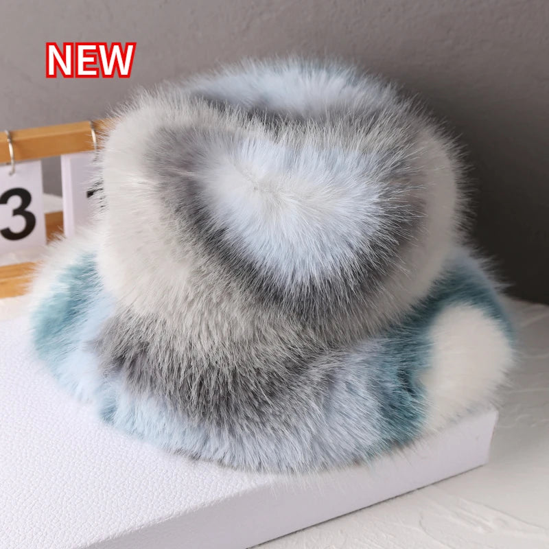 Luxury Faux Fur Bucket Hat