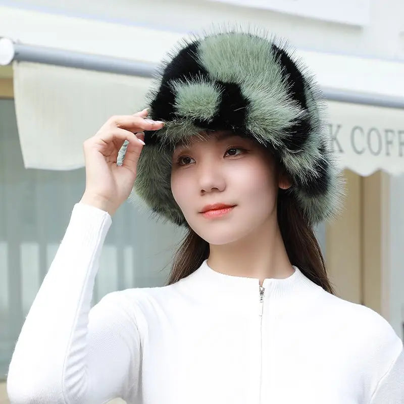 Luxury Faux Fur Bucket Hat