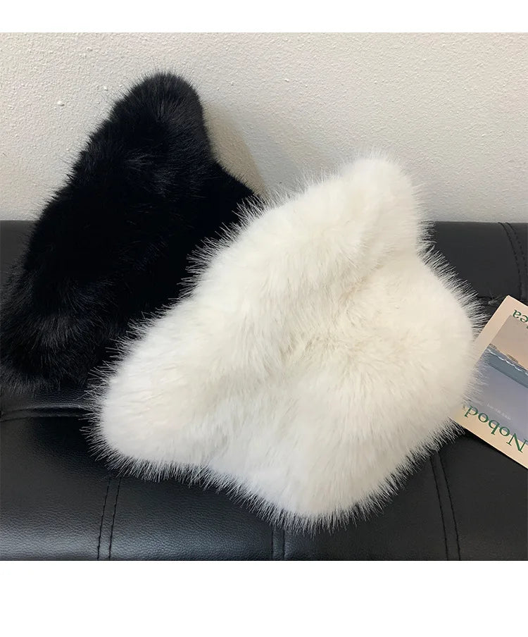 Luxury Faux Fur Bucket Hat