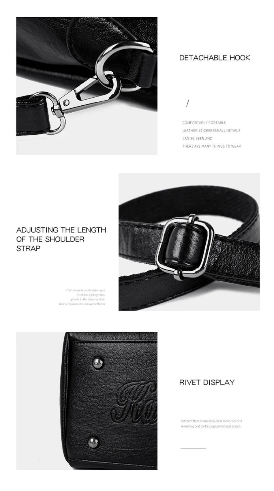 Lorvue Microfiber Synthetic Leather Bag