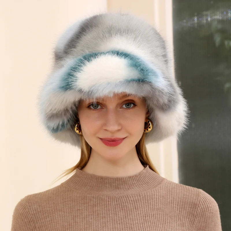Luxury Faux Fur Bucket Hat