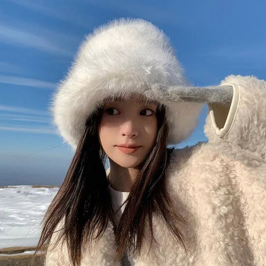 Luxury Faux Fur Bucket Hat