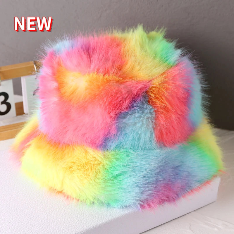 Luxury Faux Fur Bucket Hat