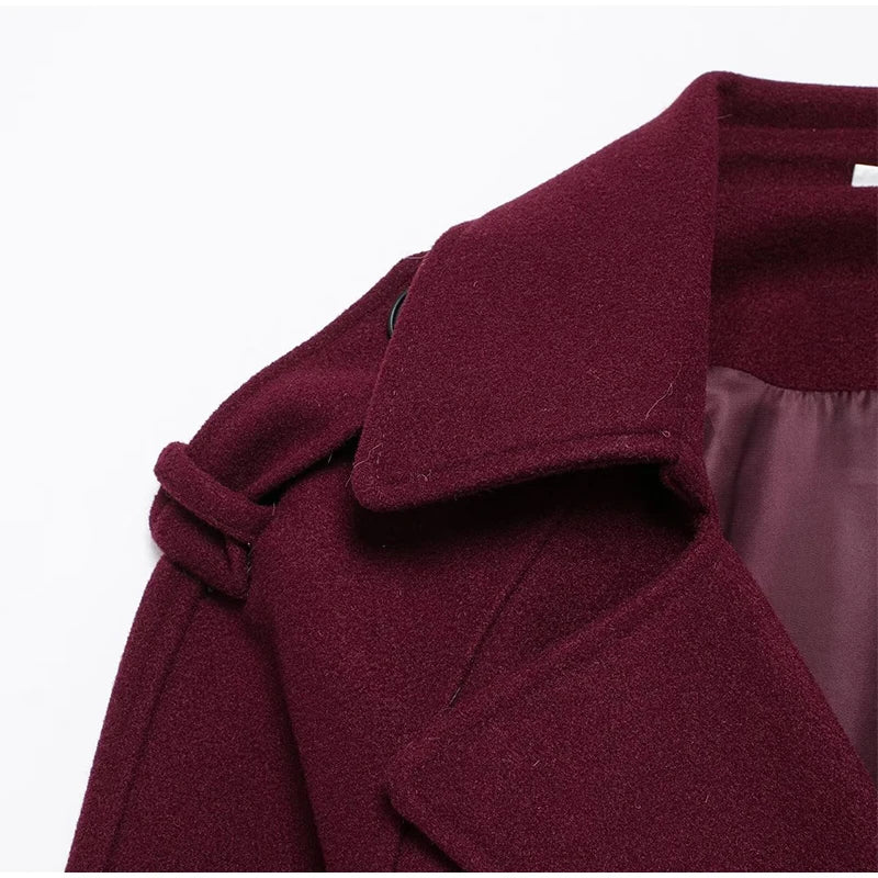 Burgundy Overcoat
