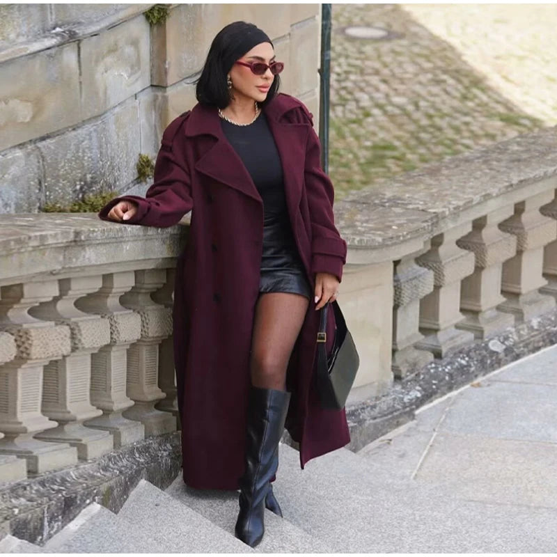 Burgundy Overcoat