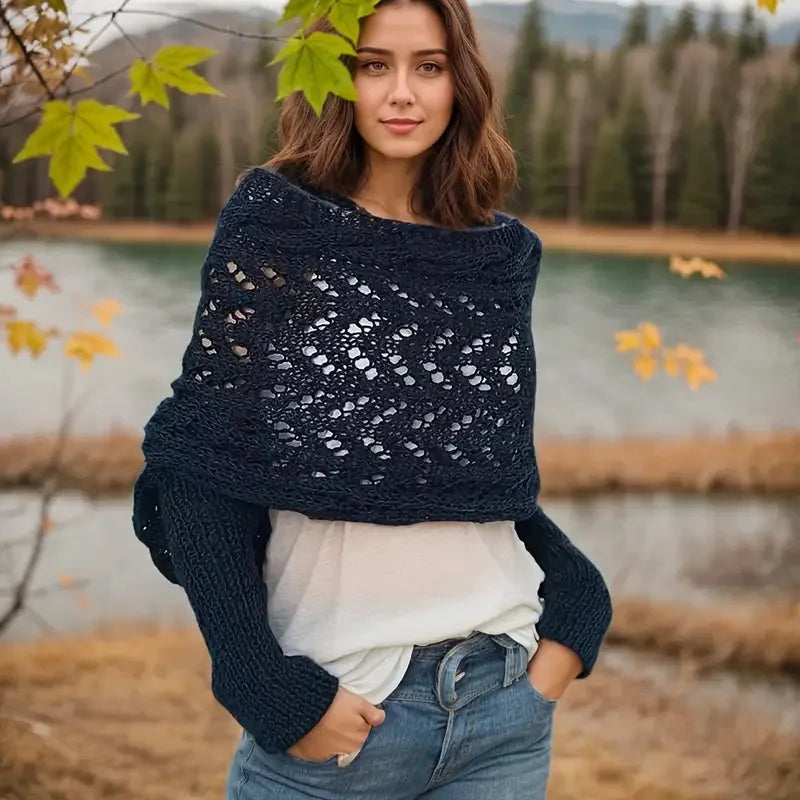 Multifunctional Women's Winter Scarf with Long