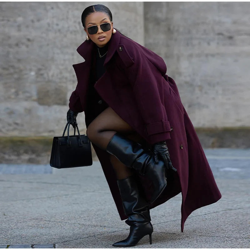 Burgundy Overcoat
