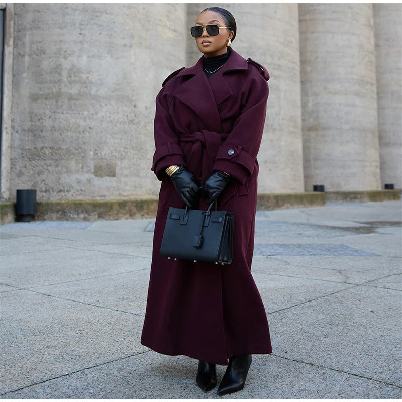 Burgundy Overcoat