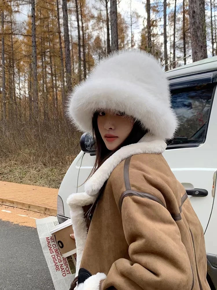 Luxury Faux Fur Bucket Hat