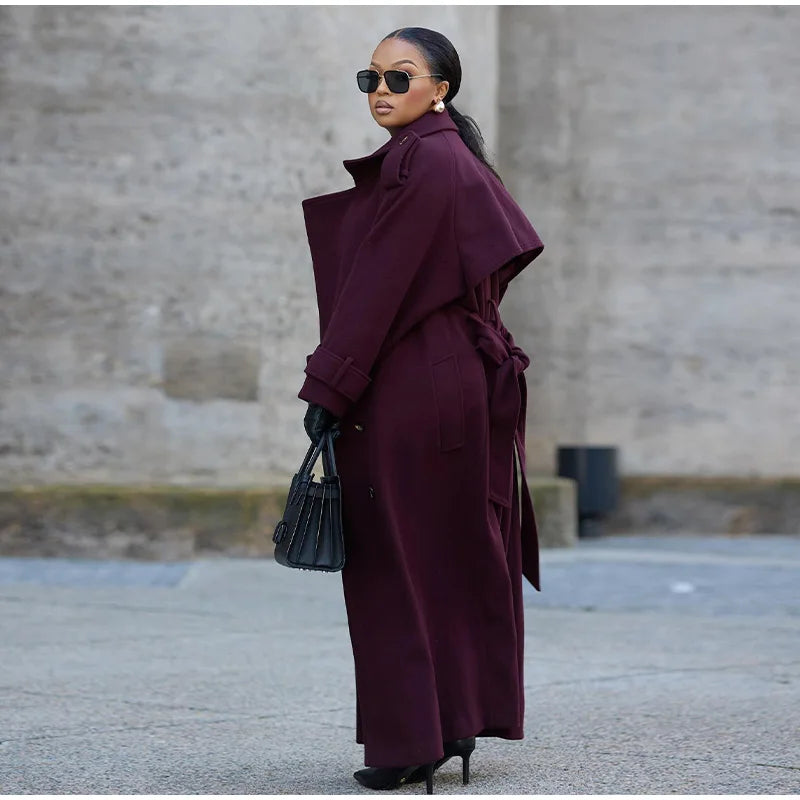 Burgundy Overcoat