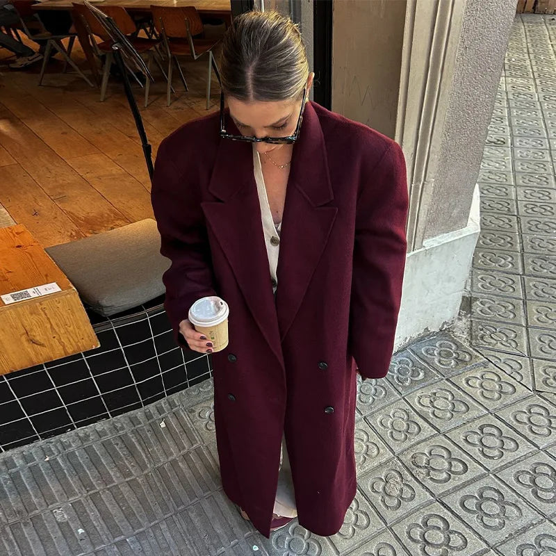Burgundy Overcoat