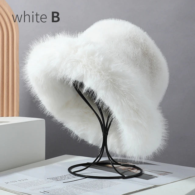 Luxury Faux Fur Bucket Hat