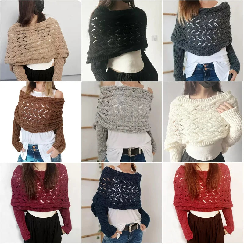 Multifunctional Women's Winter Scarf with Long