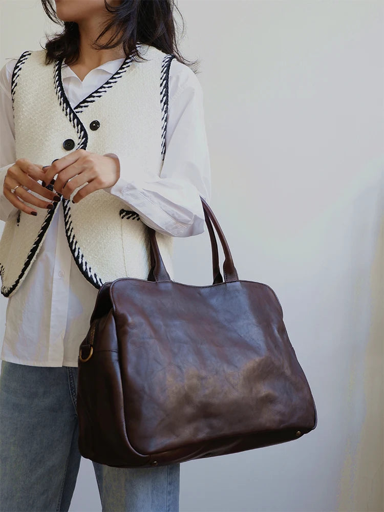 Genuine Leather Shoulder Bag