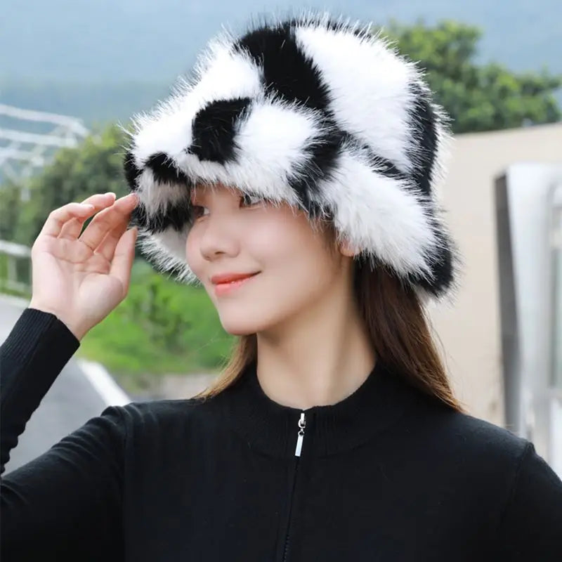Luxury Faux Fur Bucket Hat