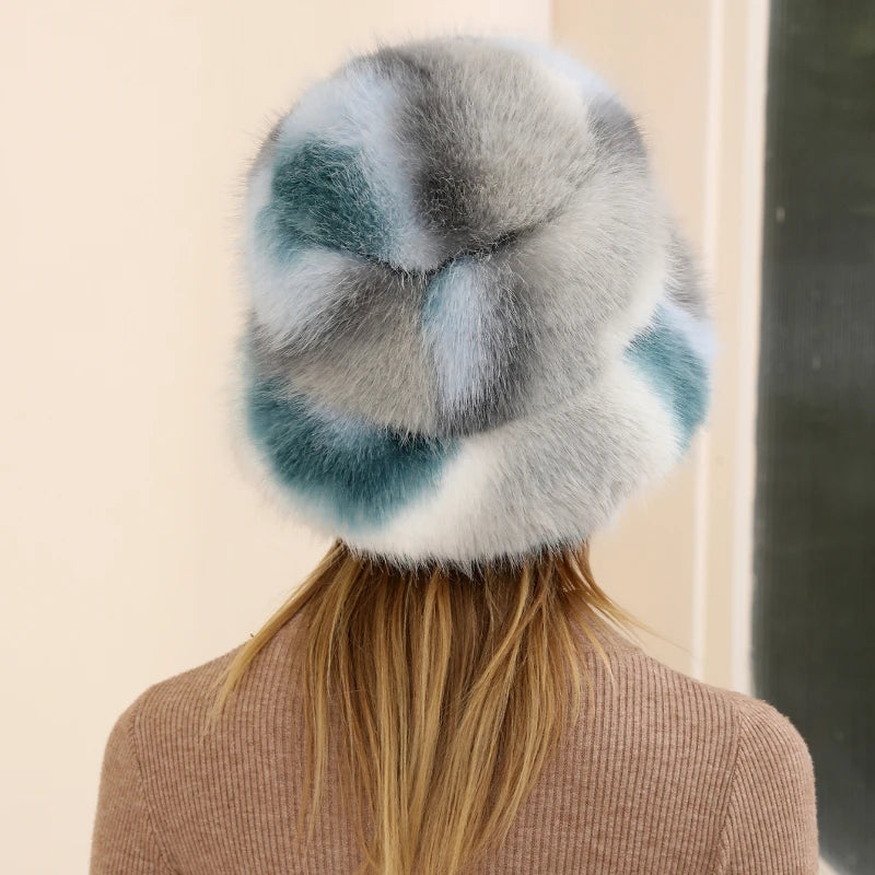 Luxury Faux Fur Bucket Hat