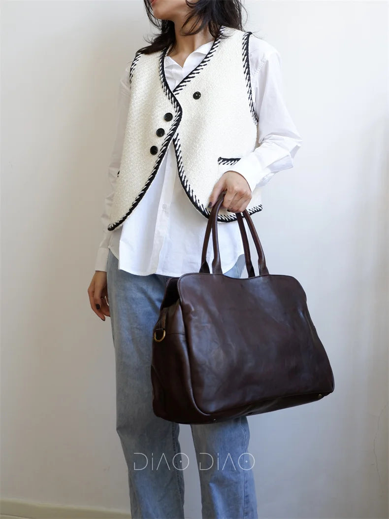 Genuine Leather Shoulder Bag