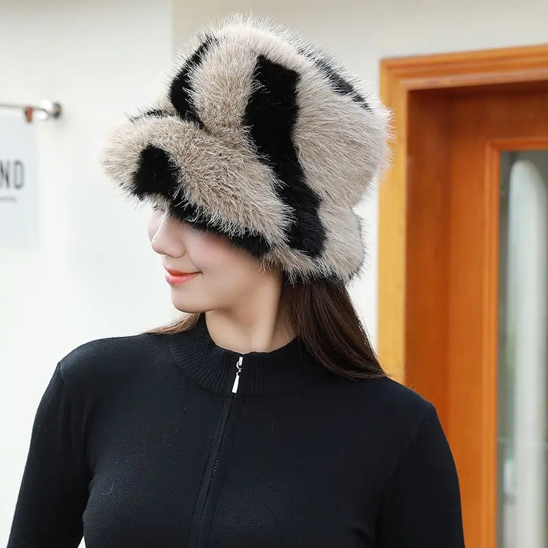 Luxury Faux Fur Bucket Hat