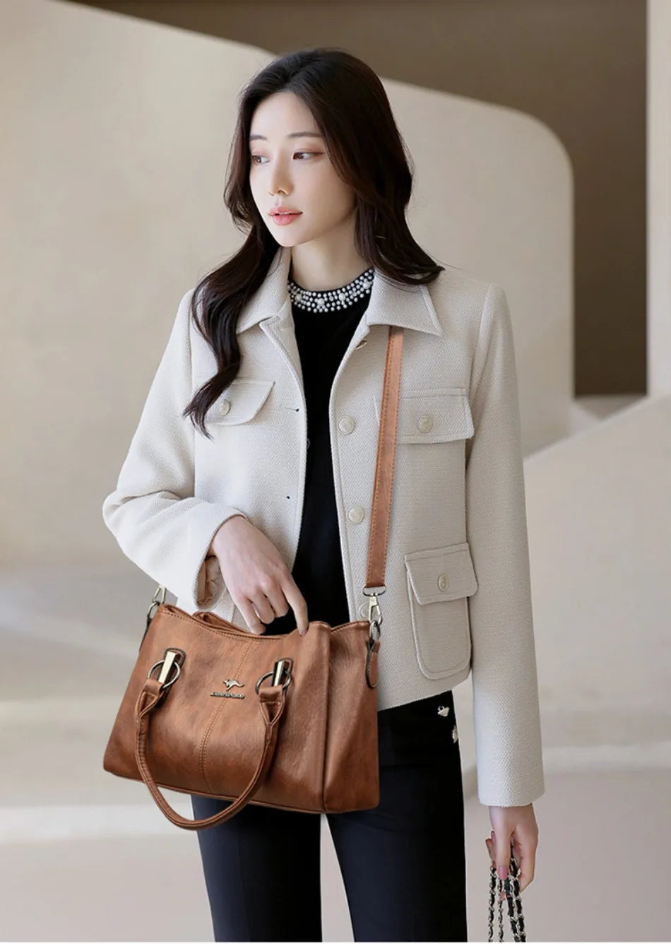 Lorvue Microfiber Synthetic Leather Bag