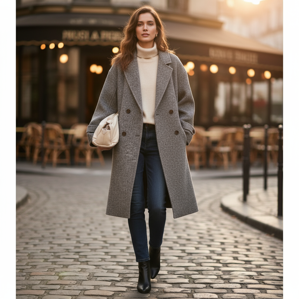 Elegante Wool Coat